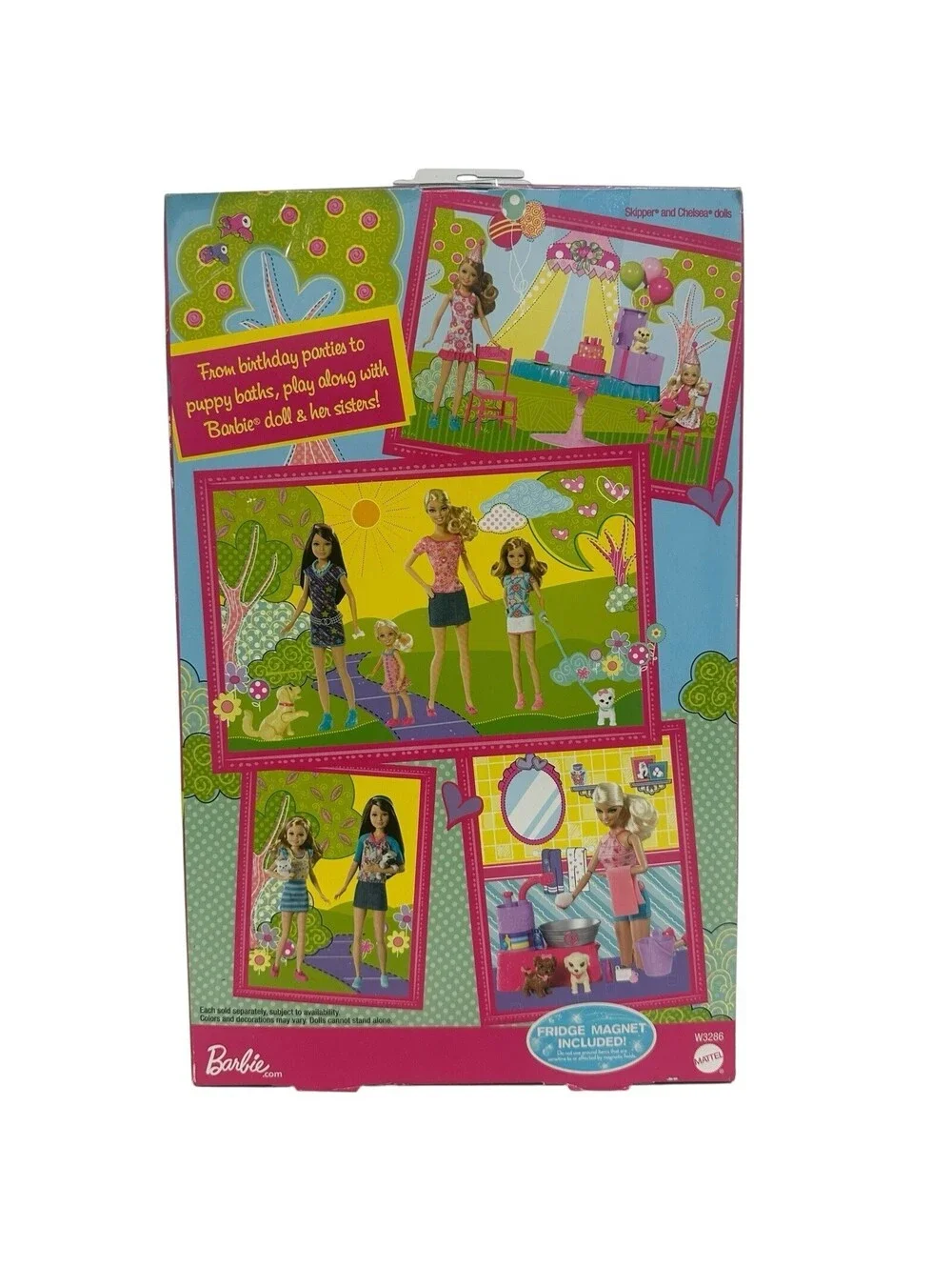 Barbie Sisters Train Taffy Skipper and Chelsea Doll 2-Pack with Puppy Dog #W3286